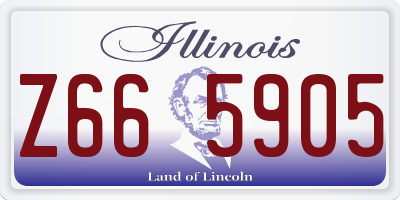 IL license plate Z665905