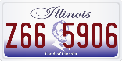 IL license plate Z665906
