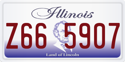 IL license plate Z665907