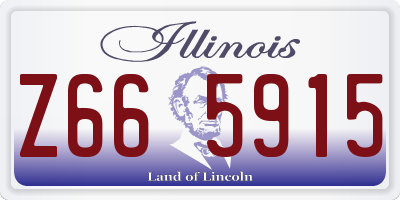 IL license plate Z665915