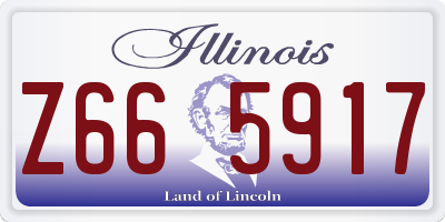 IL license plate Z665917