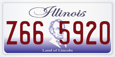 IL license plate Z665920