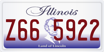 IL license plate Z665922