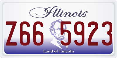 IL license plate Z665923