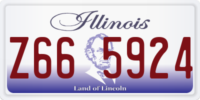 IL license plate Z665924