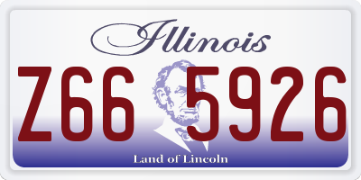 IL license plate Z665926