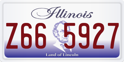 IL license plate Z665927