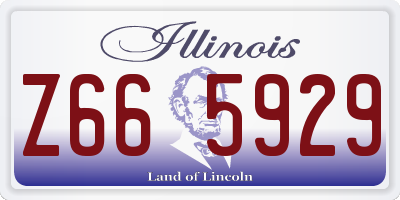 IL license plate Z665929