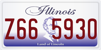 IL license plate Z665930