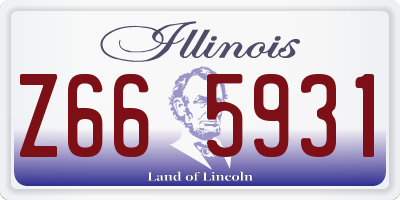 IL license plate Z665931