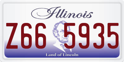 IL license plate Z665935