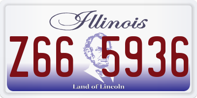 IL license plate Z665936