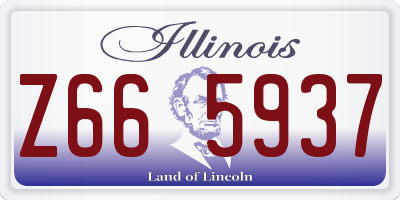 IL license plate Z665937