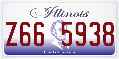 IL license plate Z665938