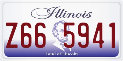 IL license plate Z665941