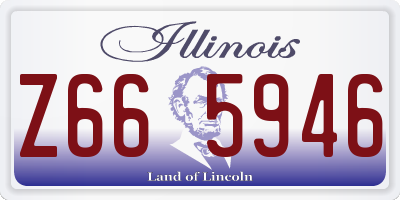 IL license plate Z665946
