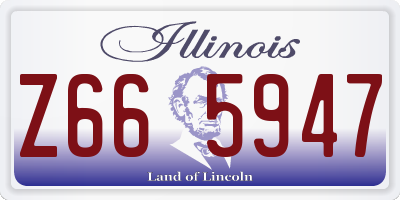 IL license plate Z665947