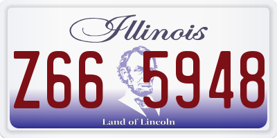 IL license plate Z665948