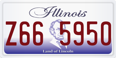 IL license plate Z665950