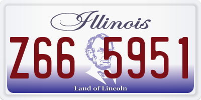 IL license plate Z665951
