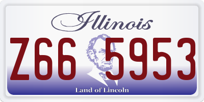 IL license plate Z665953