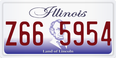 IL license plate Z665954