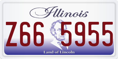 IL license plate Z665955