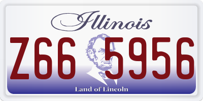 IL license plate Z665956