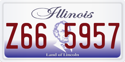IL license plate Z665957