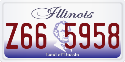 IL license plate Z665958