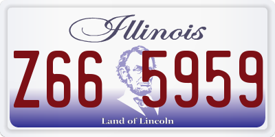 IL license plate Z665959