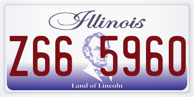 IL license plate Z665960