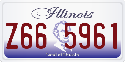 IL license plate Z665961