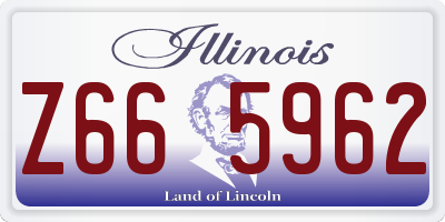IL license plate Z665962