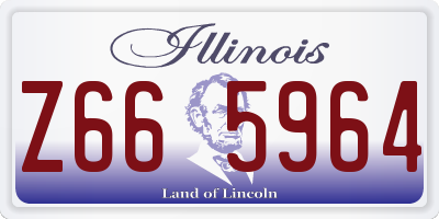 IL license plate Z665964
