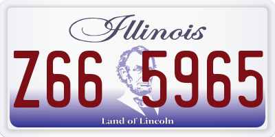 IL license plate Z665965