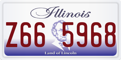 IL license plate Z665968