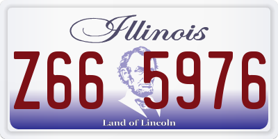 IL license plate Z665976