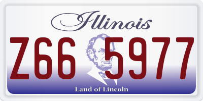 IL license plate Z665977