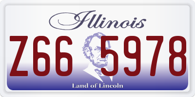 IL license plate Z665978