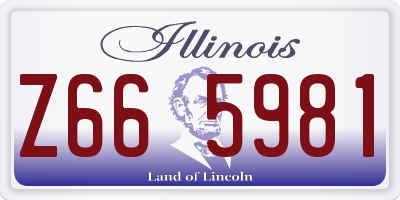 IL license plate Z665981