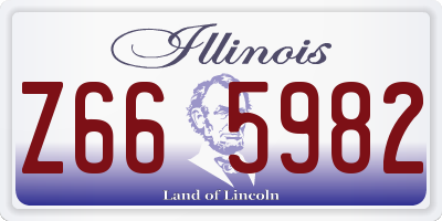 IL license plate Z665982