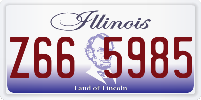 IL license plate Z665985
