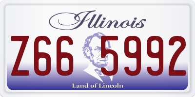 IL license plate Z665992
