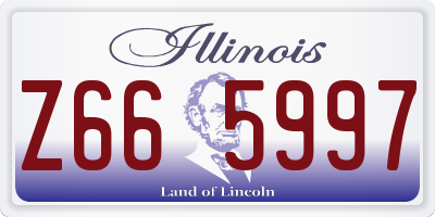 IL license plate Z665997