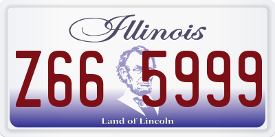 IL license plate Z665999