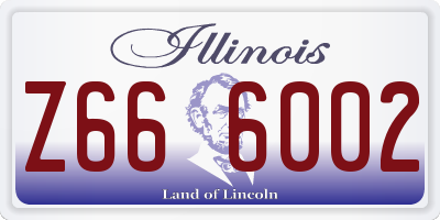 IL license plate Z666002