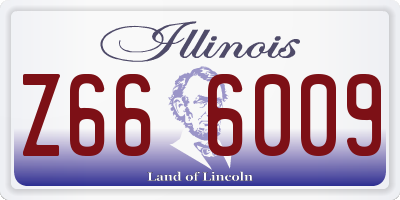 IL license plate Z666009