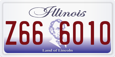 IL license plate Z666010