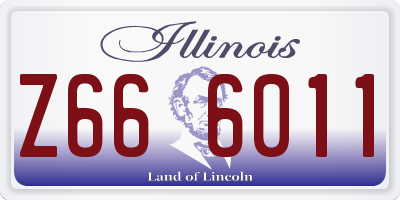 IL license plate Z666011